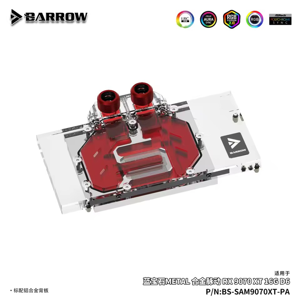 Barrow GPU Water Block For SAP - Rx 9070 Xt ulasan dan harga
