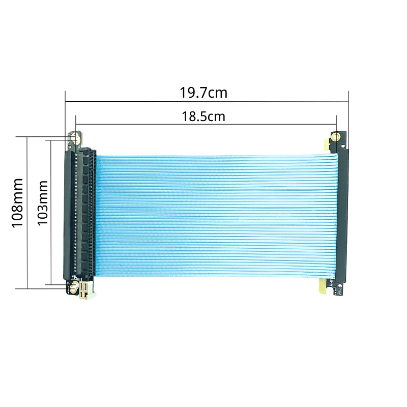 Double Reverse Pci-e 4.0 Riser - Itx Gpu Riser Pcie 4.0 16X ulasan dan harga