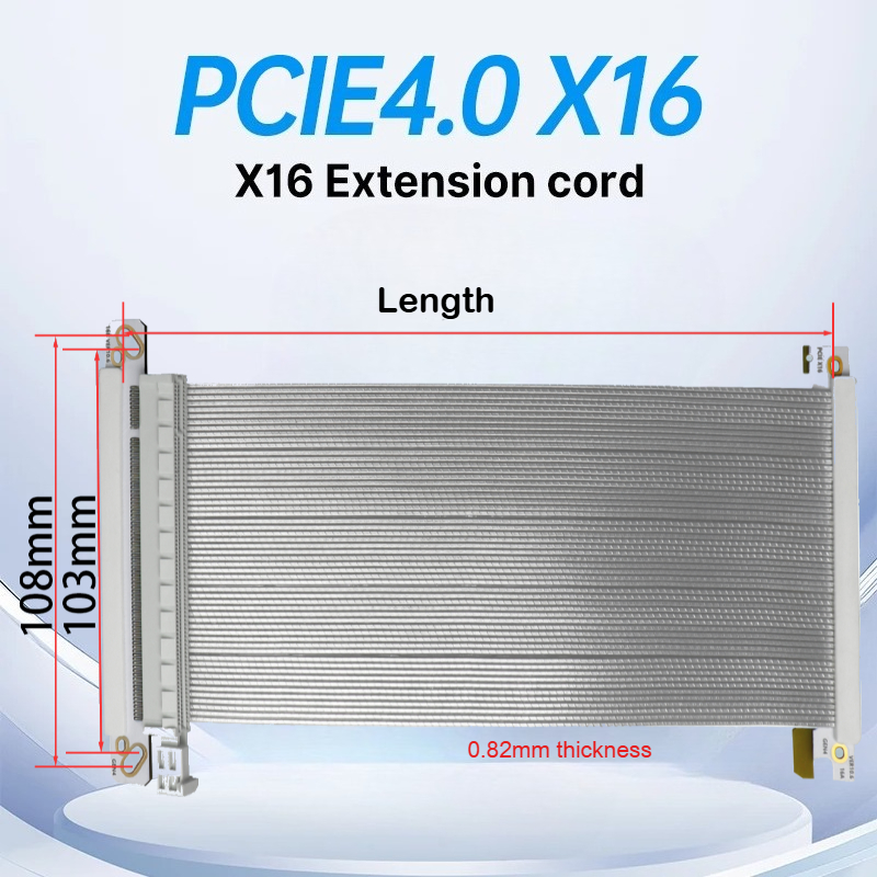 ADT-Link PCI-E x16 4.0 Riser C - Itx Gpu Riser Pcie 4.0 16X ulasan dan harga