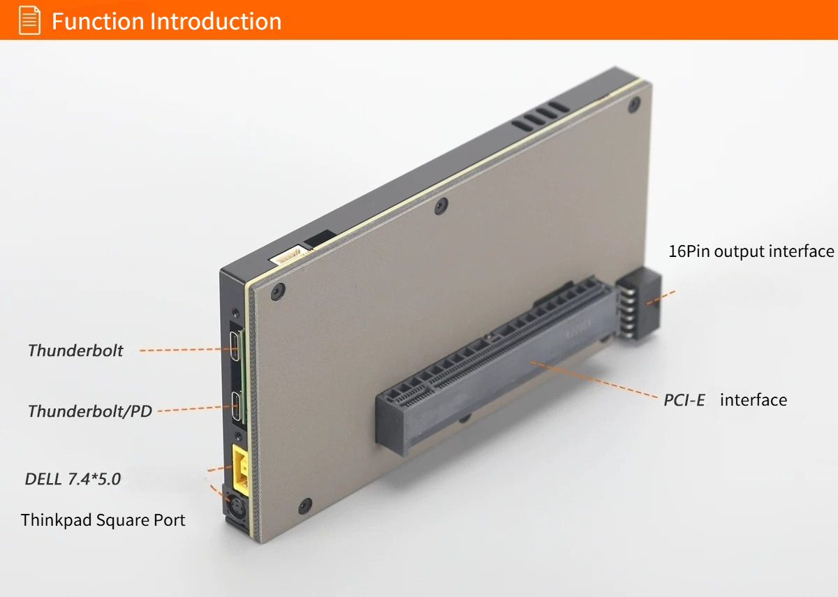 TH5P4GaN Laptop Thunderbolt 5/ - Gpu External Dock Egpu Thunderbolt 4 ulasan dan harga