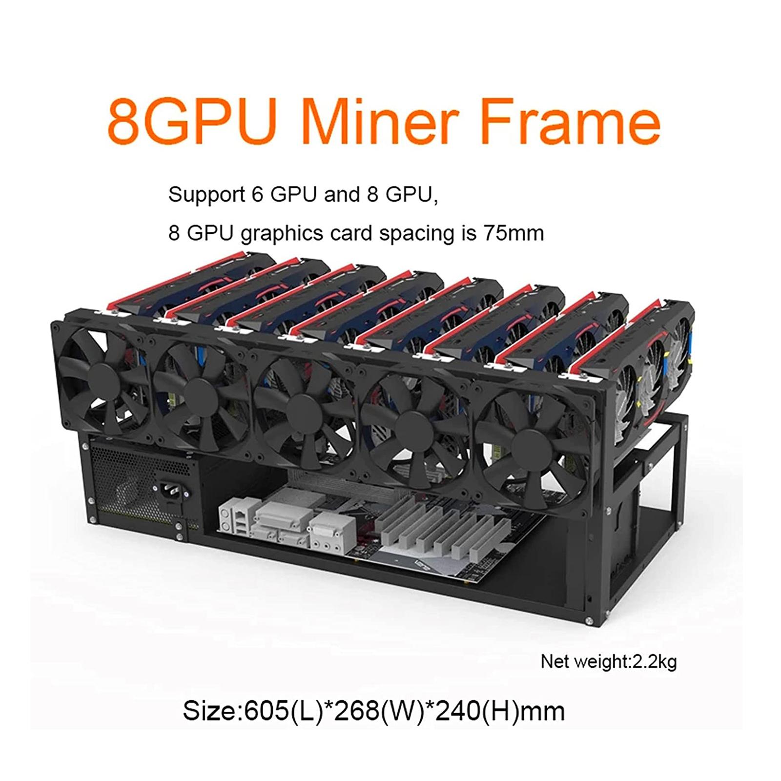 Open Frame Graphics Card Holde - Gpu Mining Rig Frame 8 Gpu ulasan dan harga