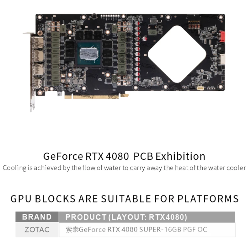 Bykski GPU Block for Zotac GeF - Rtx 4080 Super 16Gb ulasan dan harga