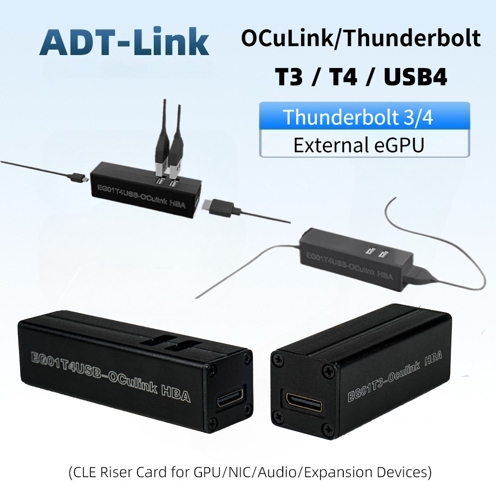 T3 / T4 OCuLink Thunderbolt 4  - Gpu External Dock Egpu Thunderbolt 4 ulasan dan harga