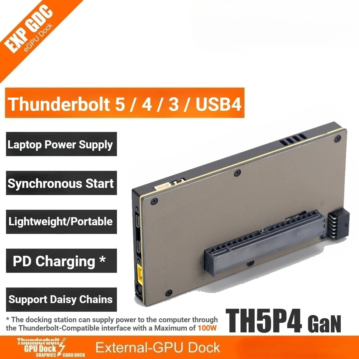 Upgraded TH5P4GaN Laptop Thund - Gpu External Dock Egpu Thunderbolt 4 ulasan dan harga