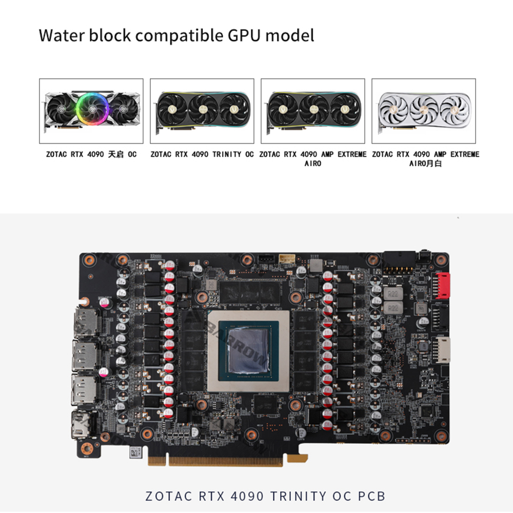 BARROW Water Block for ZOTAC G - Rtx 4090 Water Block ulasan dan harga