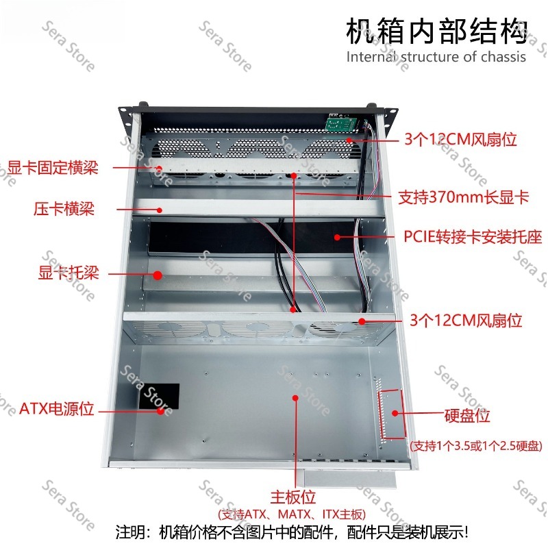 4U Multi-Graphics Card Chassis - Server Gpu Chassis 4U ulasan dan harga